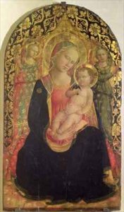 Madonna of Humility with two angels