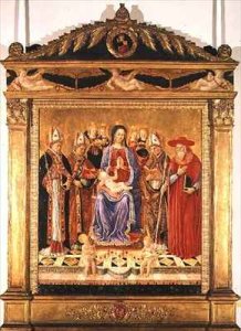 The Virgin and Child Enthroned with Saints