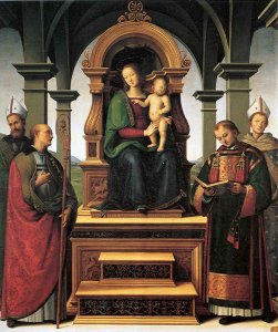 Virgin and Child Enthroned with Saints