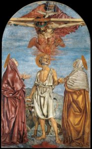 The Holy Trinity  St  Jerome And Two Saints 1453