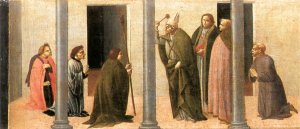 Predella: Consecration of the Church of the Innocents 1488