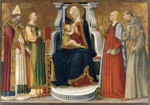 Madonna and Child Enthroned with Saints