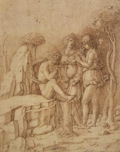 Three Musicians in a Landscape