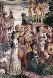 Allegory of April- Triumph of Venus (right view)1476-84