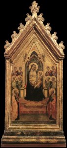 Madonna and Child Enthroned with Angels and Saints 1334