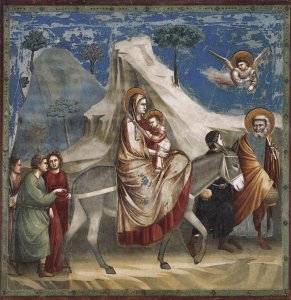 No. 20 Scenes from the Life of Christ- 4. Flight into Egypt 1304-06