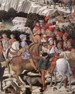 Procession of the Oldest King (detail 1) 1459-60