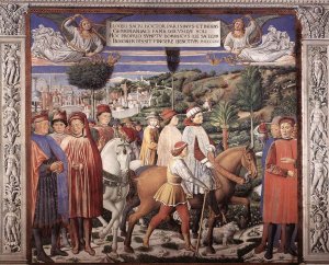 St Augustine Departing for Milan (scene 7, south wall) 1464-65