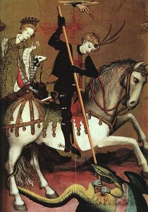 Retable of St George (detail 2) c. 1400