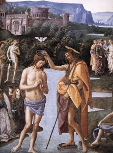 Baptism of Christ (detail-1) c. 1482