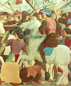 Battle between Heraclius and Chosroes (detail-2) c. 1460