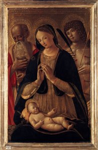 Madonna and Child with Sts Sebastian and Jerome 1490s