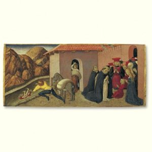 The Miracle of St. Peter Martyr- A predella panel