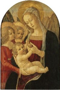 The Madonna and Child with angels