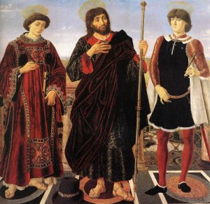 Altarpiece with Three Saints 1467-68