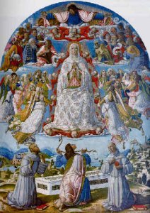 The Assumption of the Virgin with Saint Thomas receiving the Girdle between Saints Francis of Assisi and Anthony of Padua