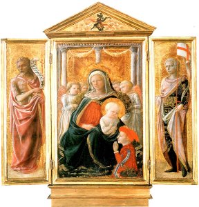 Madonna of Humility with Angels and Donor