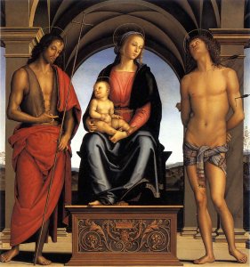 Virgin and Child with Saint John the Baptist and Saint Sebastian