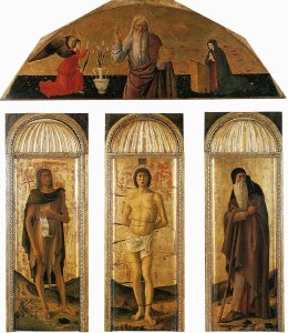 St Sebastian Triptych 1460-64